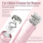 Double Head Electric Shaver for Women – Wet & Dry, IPX7 Waterproof
