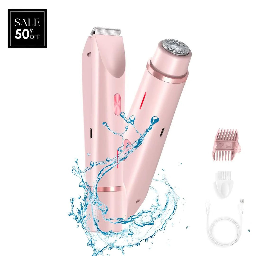 Double Head Electric Shaver for Women – Wet & Dry, IPX7 Waterproof