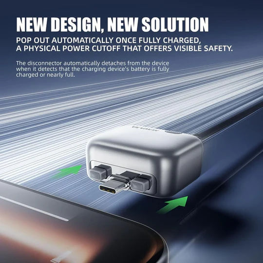Type-C Universal Self-Cut Adapter For Overcharge Prevention