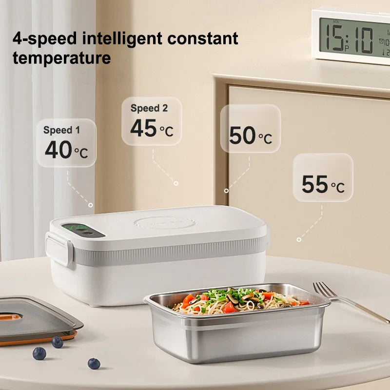 Electric Lunch Box Food Warmer Stainless Steel For School And Office