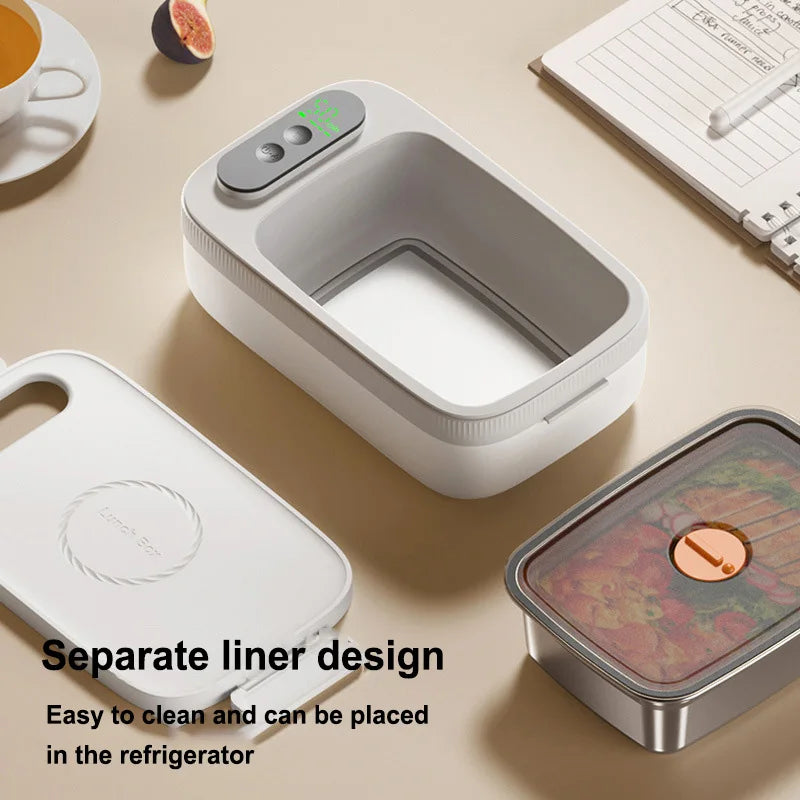Electric Lunch Box Food Warmer Stainless Steel For School And Office