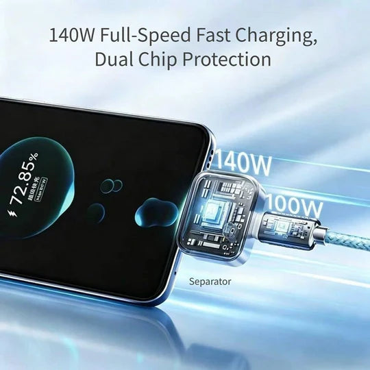 Type-C Universal Self-Cut Adapter For Overcharge Prevention