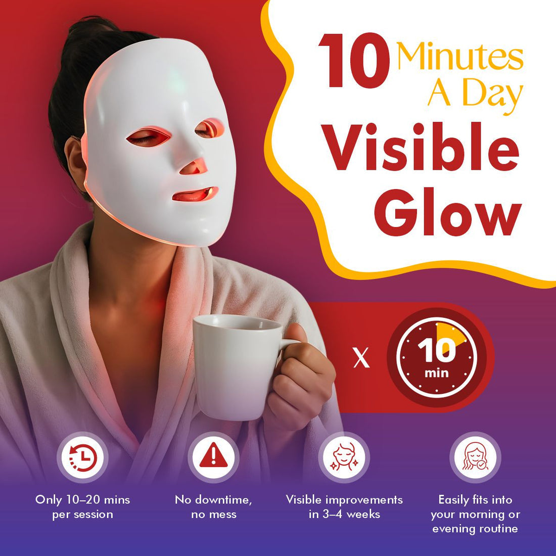 LumaSkin Pro 2.0 | LED Facial Mask