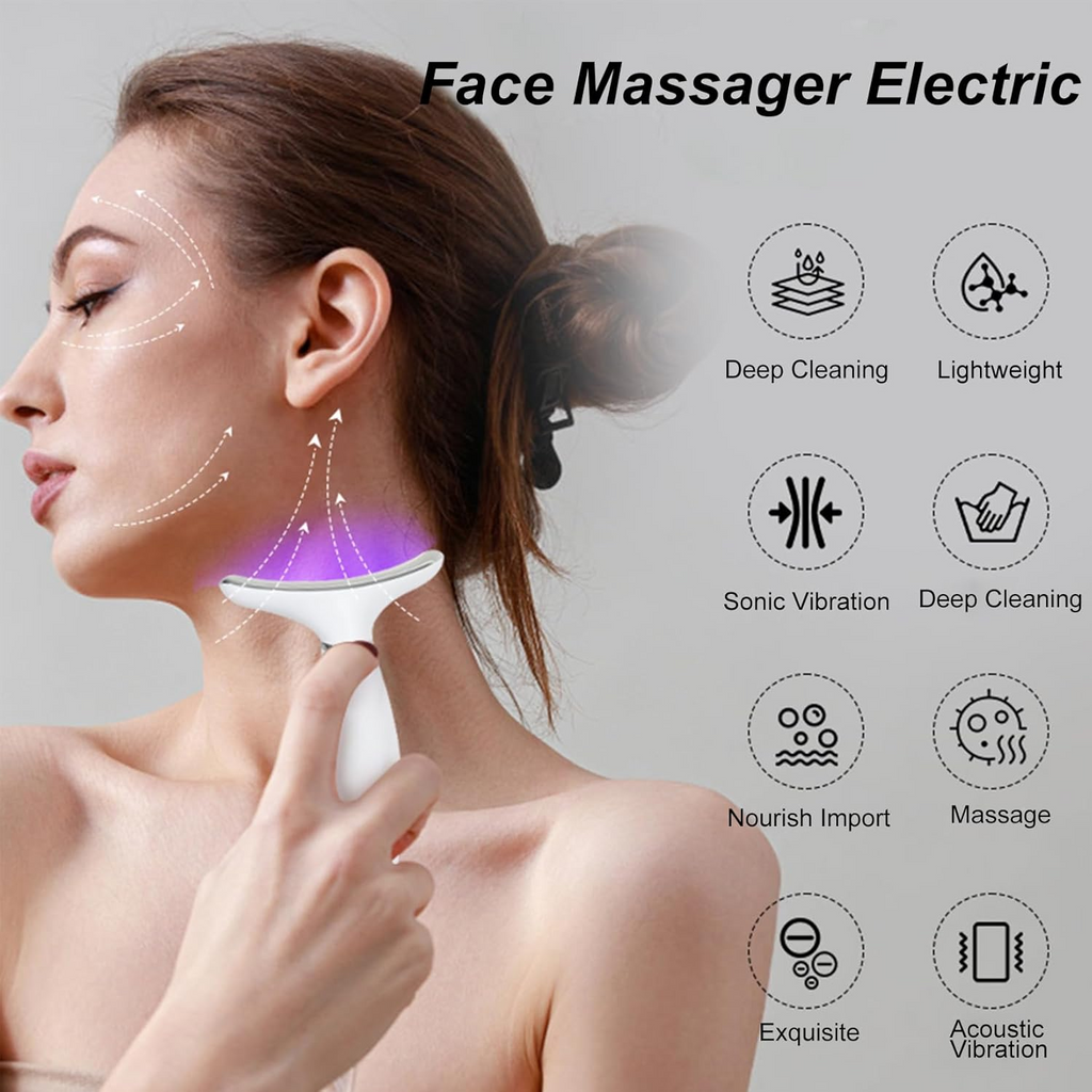 GlowLift 7 in 1 EMS Facial Massager — LED Light Therapy & Anti-Aging