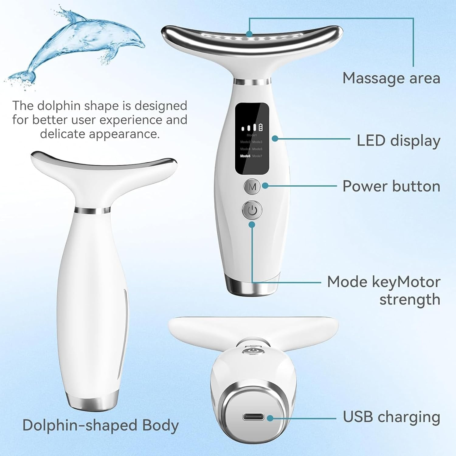 GlowLift 7 in 1 EMS Facial Massager — LED Light Therapy & Anti-Aging