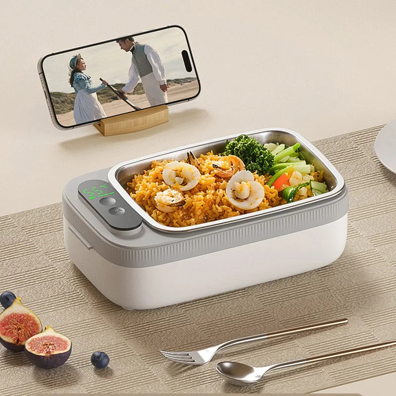 Electric Lunch Box Food Warmer Stainless Steel For School And Office