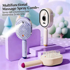 5 in 1 Rechargeable Hair Straightener Brush with Detangling Comb | Cordless Hair Styler