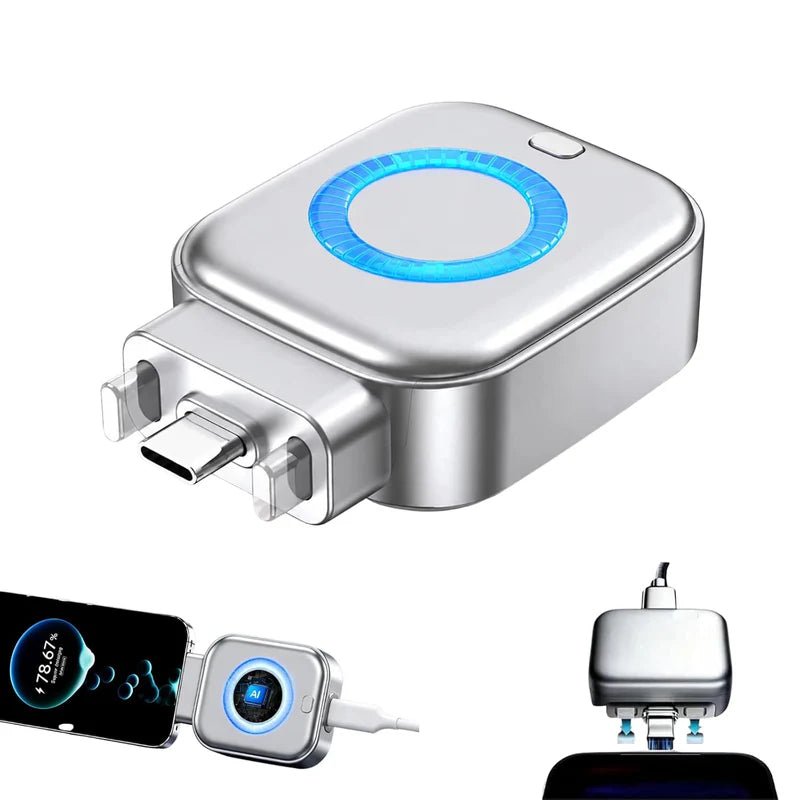 Type-C Universal Self-Cut Adapter For Overcharge Prevention