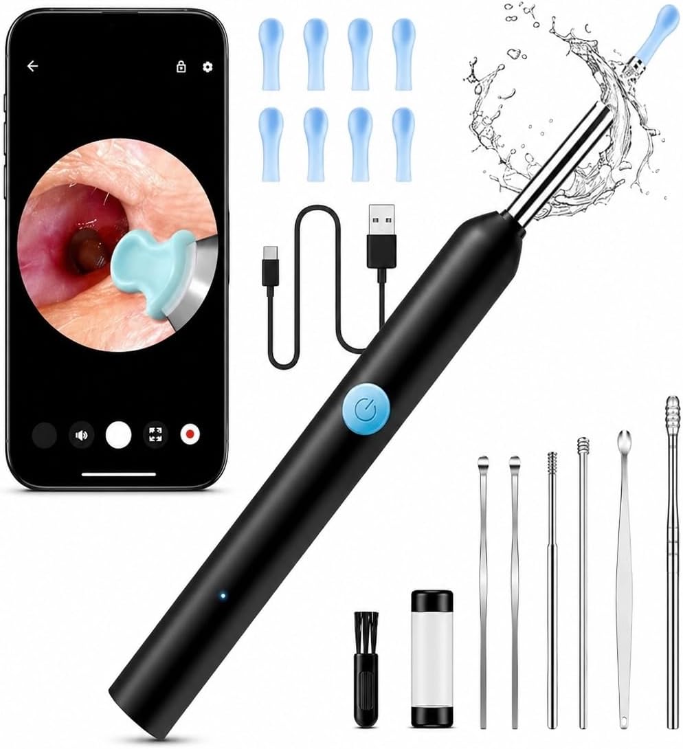 Earwax Removal Kit – Smart HD Visual Ear Cleaning Tool with Camera/مجموعة إزالة شمع الأذن