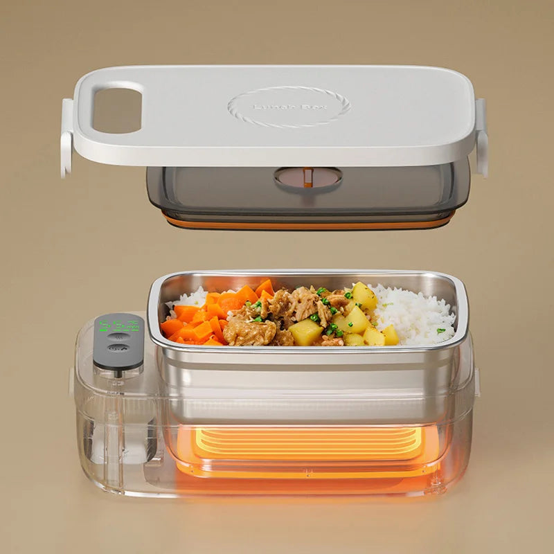Electric Lunch Box Food Warmer Stainless Steel For School And Office