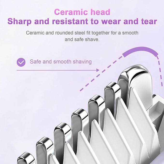 Double Head Electric Shaver for Women – Wet & Dry, IPX7 Waterproof