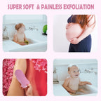 Ultra Soft Exfoliating Bath Sponge for Dead Skin Removal, 3D Spa Body Scrubber, Deep Cleansing Shower Sponge for Smooth & Glowing Skin