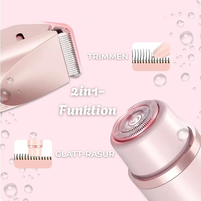 Double Head Electric Shaver for Women – Wet & Dry, IPX7 Waterproof