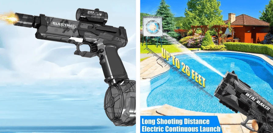 Ultimate Battle Blaster Electric Water Gun - 26ft Range | Summer Fun UAE